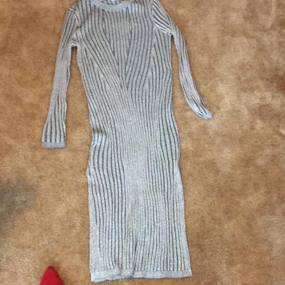 Large H&M sparkle Silver Dress - Picture 2 of 5